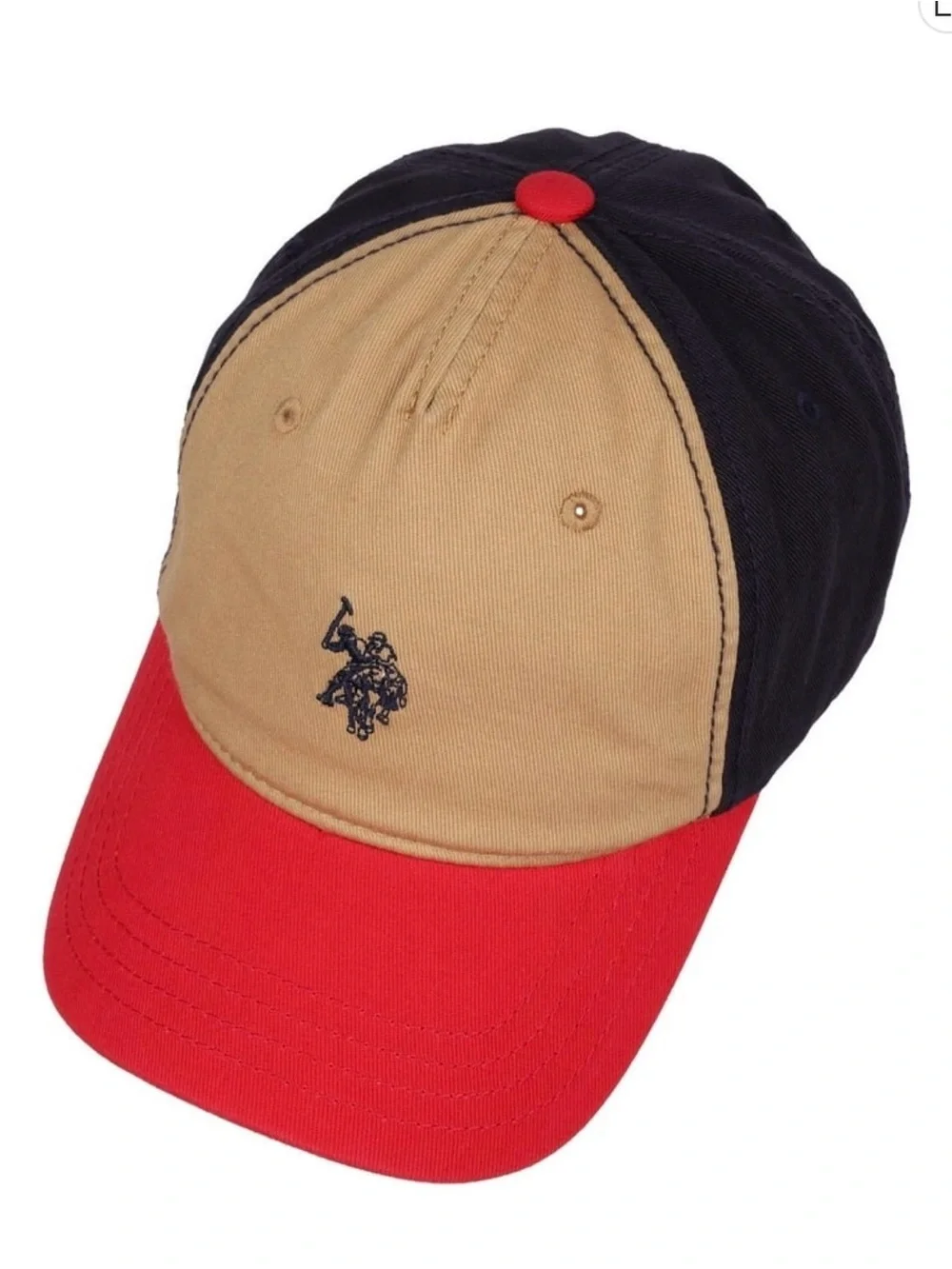 U.S. Polo Association Kids Baseball Cap, Tan, One Size Fits Most